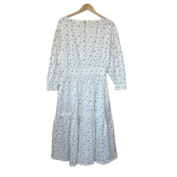 APIECE APART Estrella Floral Maxi Dress with Pockets Ivory Black Size L - Picture 10 of 12